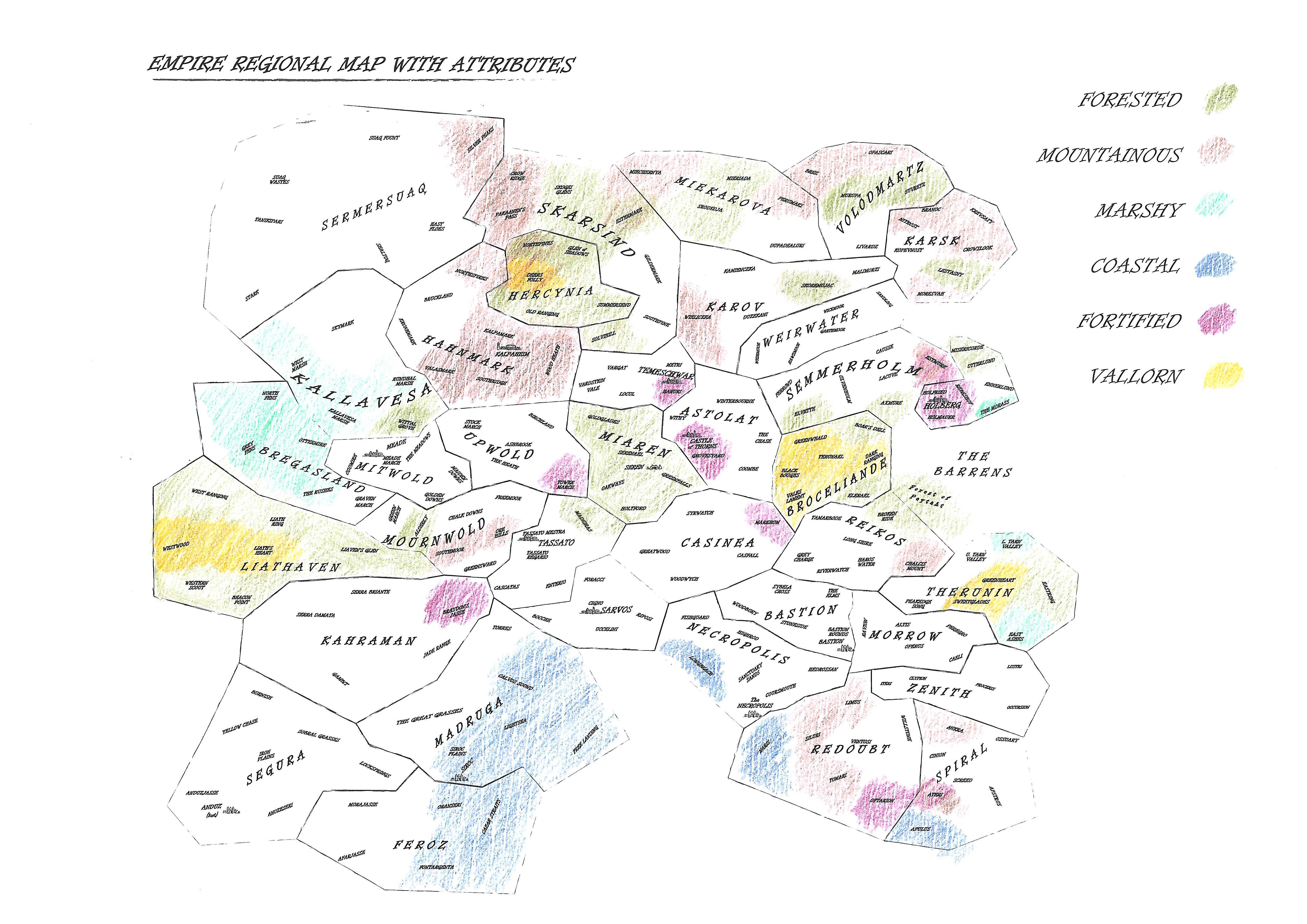 Map Regions with Keywords Empire
