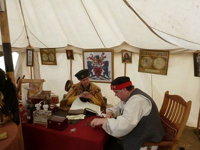 Lorenzo La Volpe, Master of the Butchers Bank, Founder of the League Trading Company, and Bourseholder of the Fortress of Salt Mithril mines, concludes a deal with Richard Tunstall, Imperial Master of Works, to improve the fortifications of the Empire.