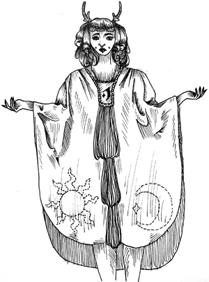 From the Looking Glass, issue number nine, drawn by Anguila Barossa di Tassato Regario in collaboration with House Bourné