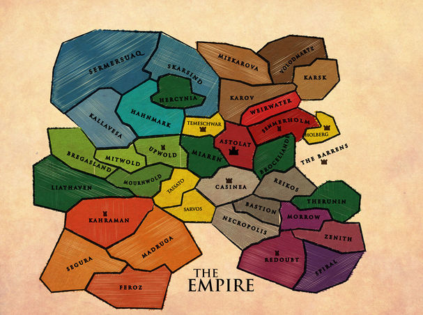 caption=Territories of the Empire, pencil crayon style