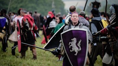 Heater shield with insignia