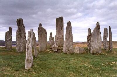 Photograph is the Callanish Stones in Lewis, Scotland