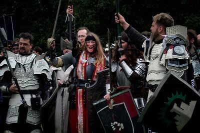 Demons run when good people go to war