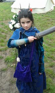 This changeling is young, but already displays the pride and confidence that are a mark of her heritage.