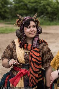 The cambion blood of Constanza i Kalamar i Guerra makes her strong-willed, stubborn and driven, giving her a fierce loyalty and proud bearing.