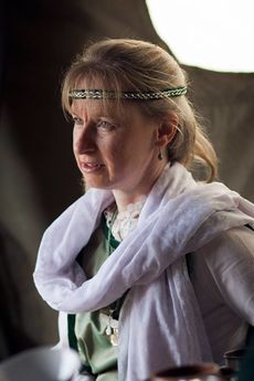 A veil can also be worn as a scarf when not in use.