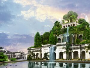 The gardens themselves as sometimes considered a wonder of the Empire