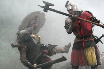 Marcher conquers barbarian