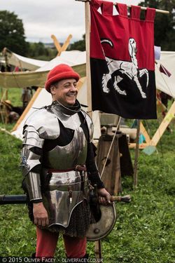 A proud steward in full plate