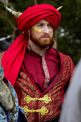 Rich fabrics are common in the Brass Coast.