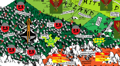 Map is for novelty purposes only and should not be used to attempt to scry the territory. Artist cannot be held liable for any distress caused by attempts to do so.