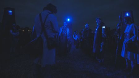 Lights in the darkness, shining across Urizen.