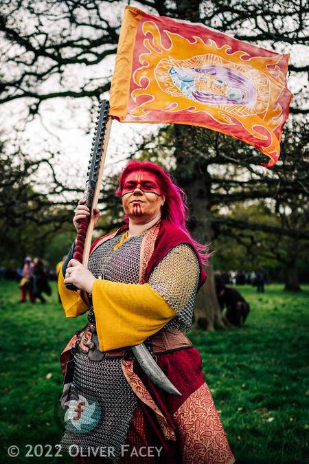 A remaking of the banner of the Burning Falcon army.