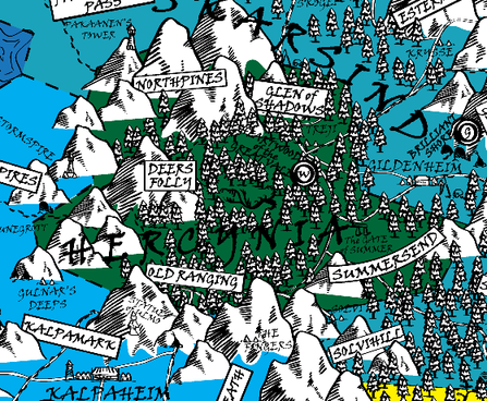 Ice-bound northern Hercynia is a forest territory entirely contained in the Nation of Wintermark
