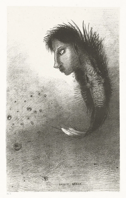 Then a strange creature appeared with a head of man and a body of a fish.webp