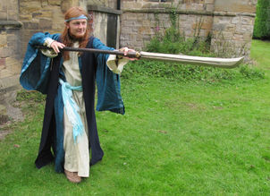 An Urzien sentinel trains with his Fell Iron Fury